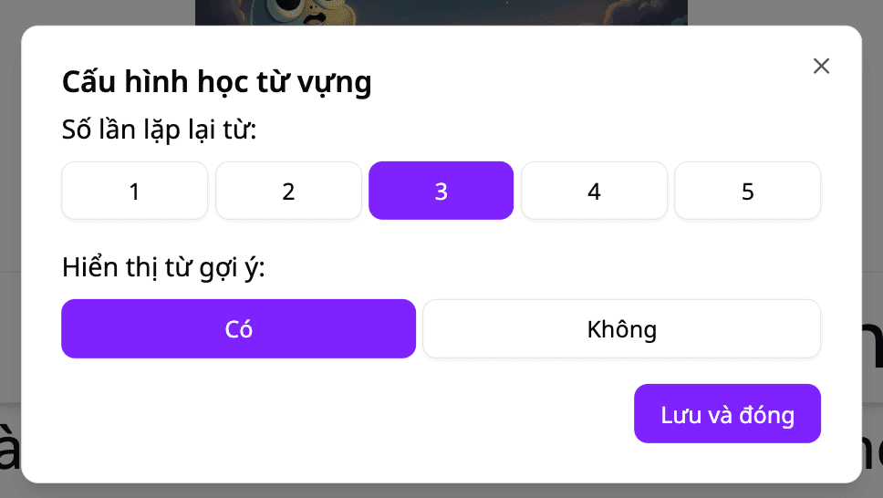 Cấu hình học tập